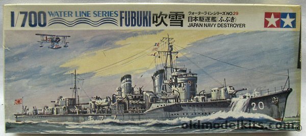 Tamiya 1/700 IJN Fubuki Destroyer, WLD029-125 plastic model kit